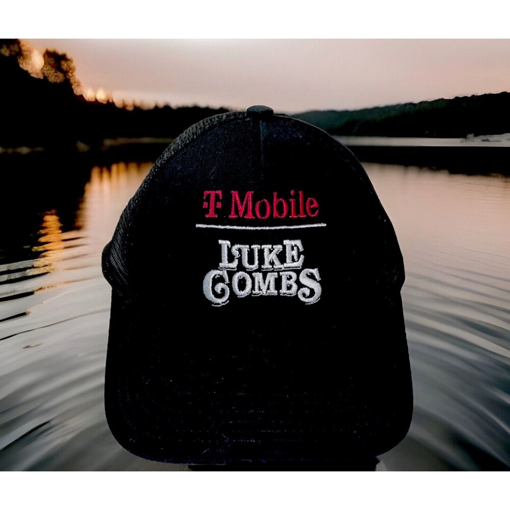 Luke Combs T Mobile Logo Black Baseball Cap One Size Fits All